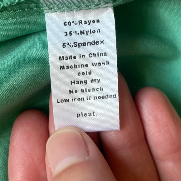 NWT Pleat. Wells Jade Green High Neck Sleeveless Dress Layered Skirt, girls 7 - Picture 13 of 13